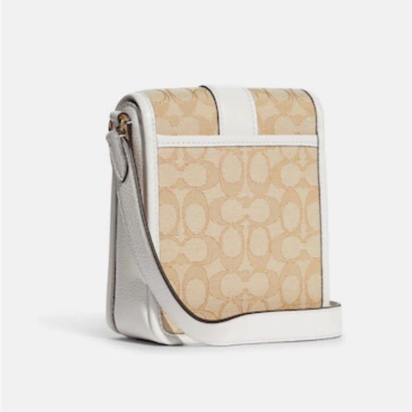 New Coach North/South Lonnie Crossbody In Signature Jacquard - Picture 5 of 8